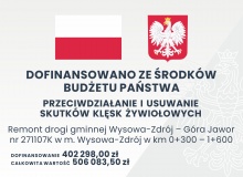 Remont drogi gminnej Wysowa-Zdrój – Góra Jawor nr 271107K w m. Wysowa-Zdrój